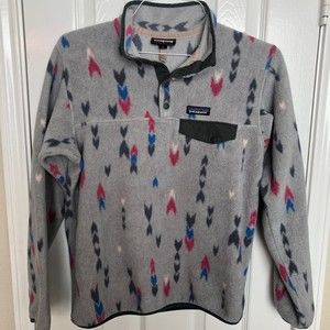 Patagonia Women’s Synchilla Snap-T Fleece Pullover Size Medium Wish Tails